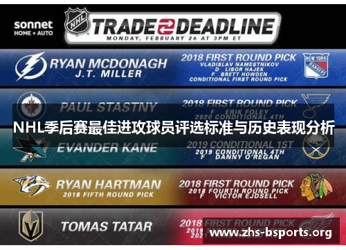 NHL季后赛最佳进攻球员评选标准与历史表现分析 NHL季后赛最佳进攻球员评选标准与历史表现分析