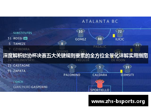 深度解析欧协杯决赛五大关键规则要素的全方位全景化详解实用指南